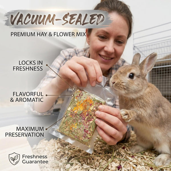 Rabbit Chew Toys 12Pcs Timothy Hay Treats Bunny Herbal Flower Snack | Timothy Hay Chew Toys with Herbal Flowers - Crispy Snacks for Small Pets Teeth2