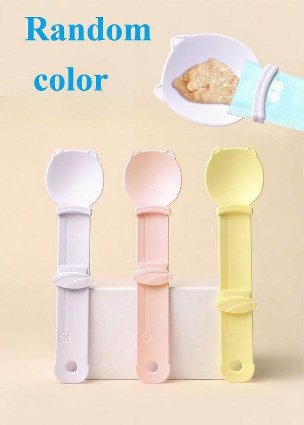 Cat Fountain Water Bowl Cat Water Feeder Dispenser Feed Cat Bowl Water Dish Cat Water Fountain + Cat Treats Lickable Spoon6