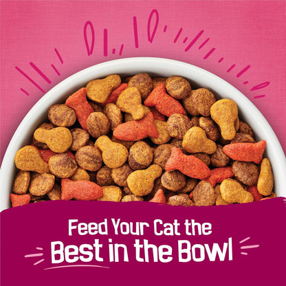 Purina Friskies Gravy Swirlers with Flavors of Chicken, Salmon and Gravy Dry Cat Food - 3.15 Lb. Bag7