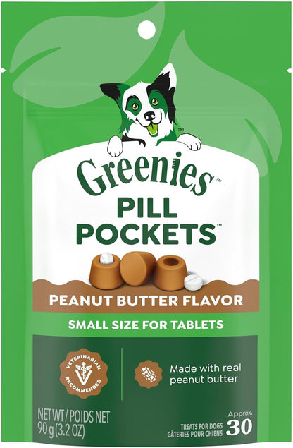 Greenies Pill Pockets Small Dog Treats, Chicken Flavor, 3.2 Oz | Vet-Recommended, Masks Pill Smell & Taste, Easy Pinch-Close Design, Stress-Free Medicating, Tablet Size, 3.2 Oz. Pouch15