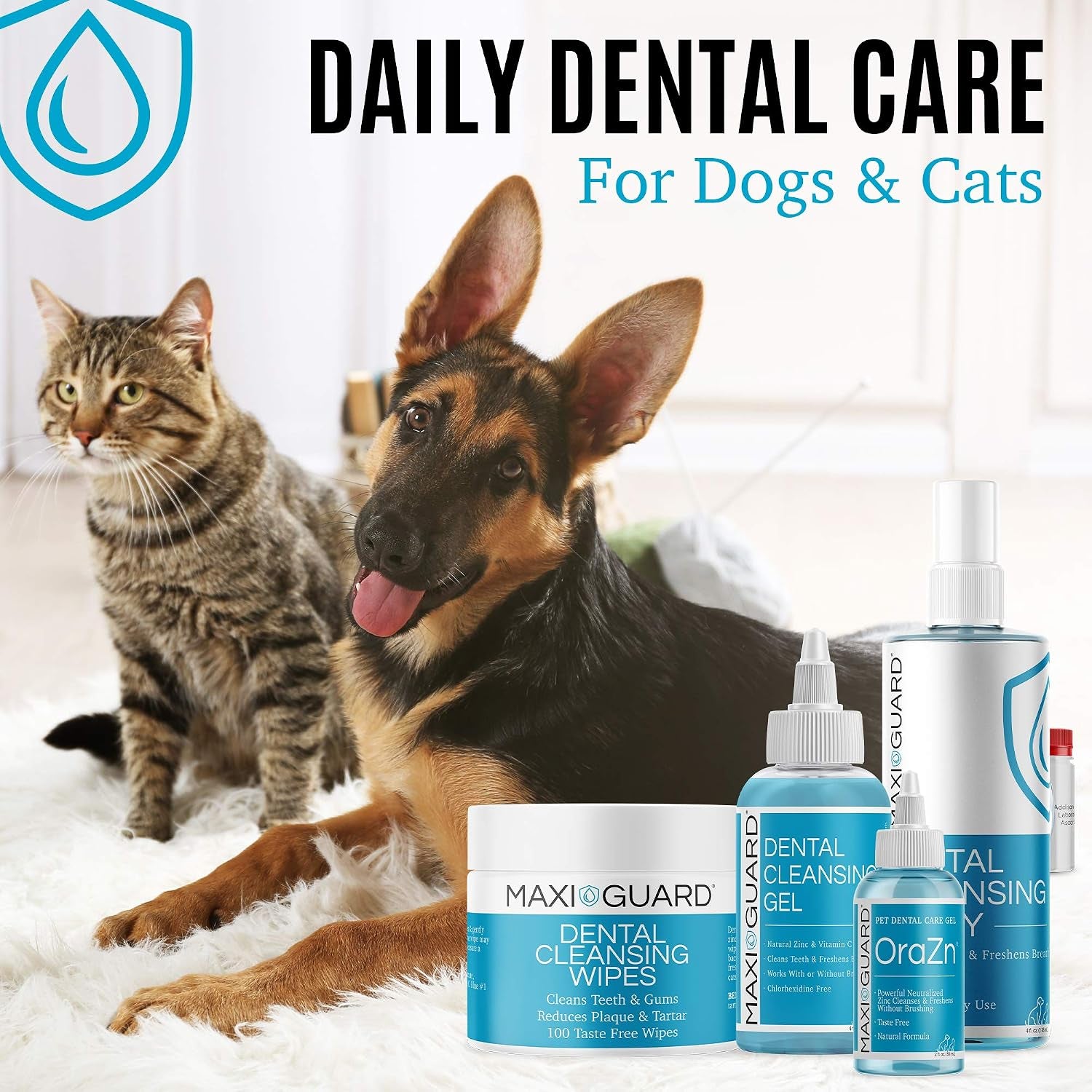 maxi-guard-dental-cleansing-wipes-for-dogs-cats-horses-and-companion-animals-100-wipes-light-blue-white