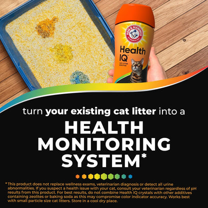 ARM & Hammer Health IQ Cat Litter Additive, 10 Oz | Color Changing Health Indicators, Urine Ph Monitoring, Works with Most Litter2