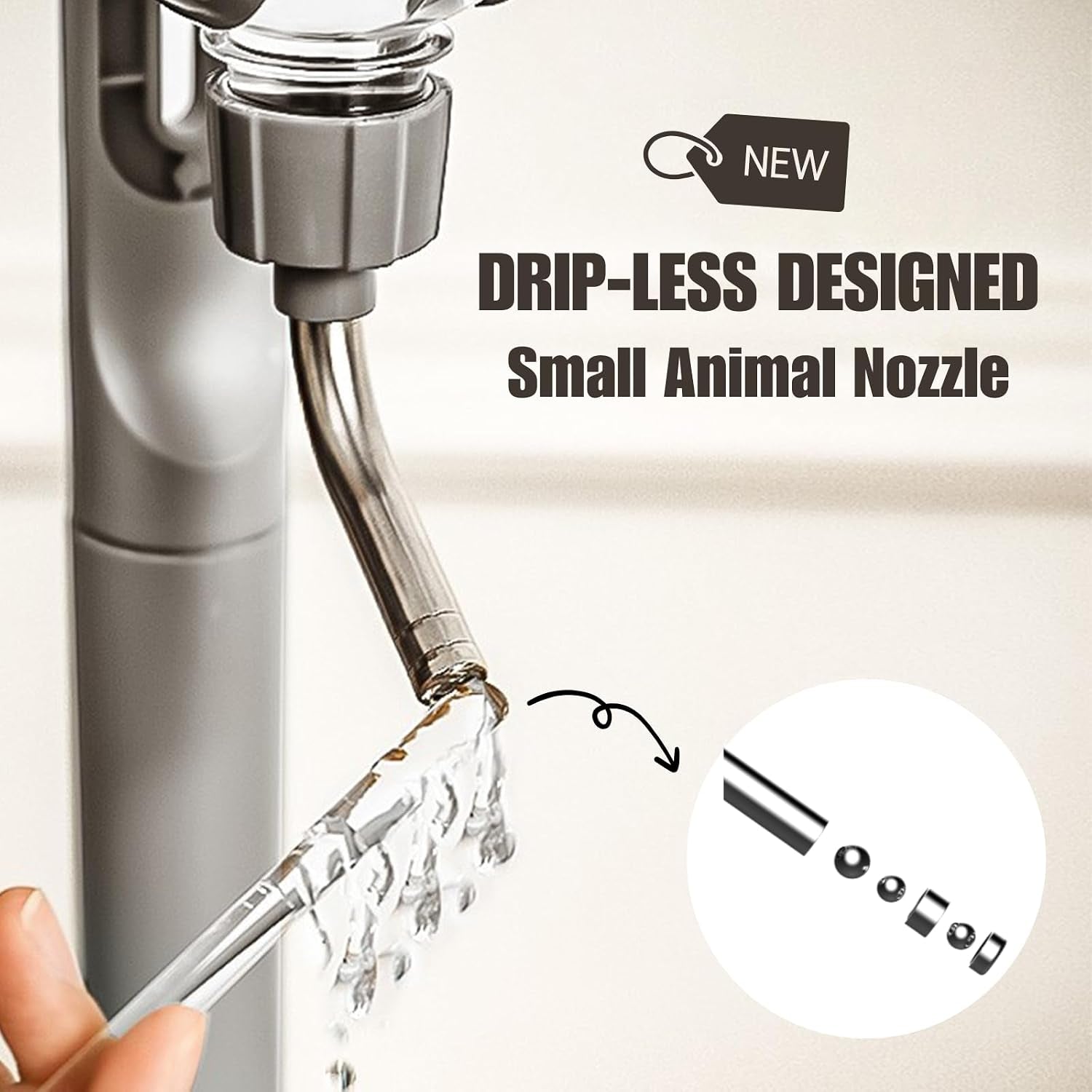pet-water-bottle-for-cage-crate-17oz-non-drip-water-dispenser-for-small-animal-rabbit-bunny-guinea-pig-chinchilla-ferret-squirrel-hedgehog-gray-17oz