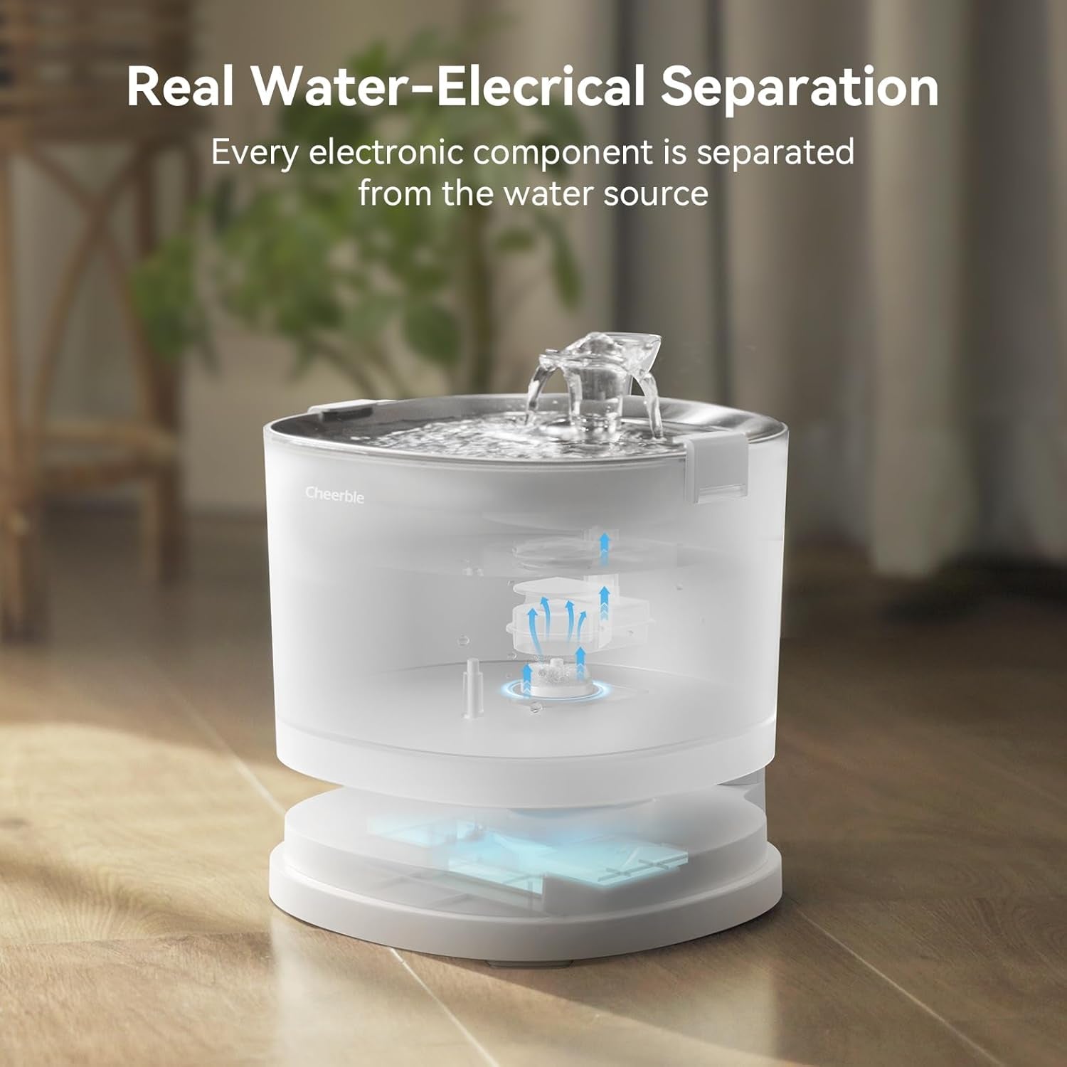 cheerble-pumpless-cat-water-elfin-fountain-wireless-pet-fountain-battery-operated-2l-67oz-e1-automatic-water-dispenser-cats-dogs-magdrive™-technology-stainless-steel-tray-no-cleaning-hassle