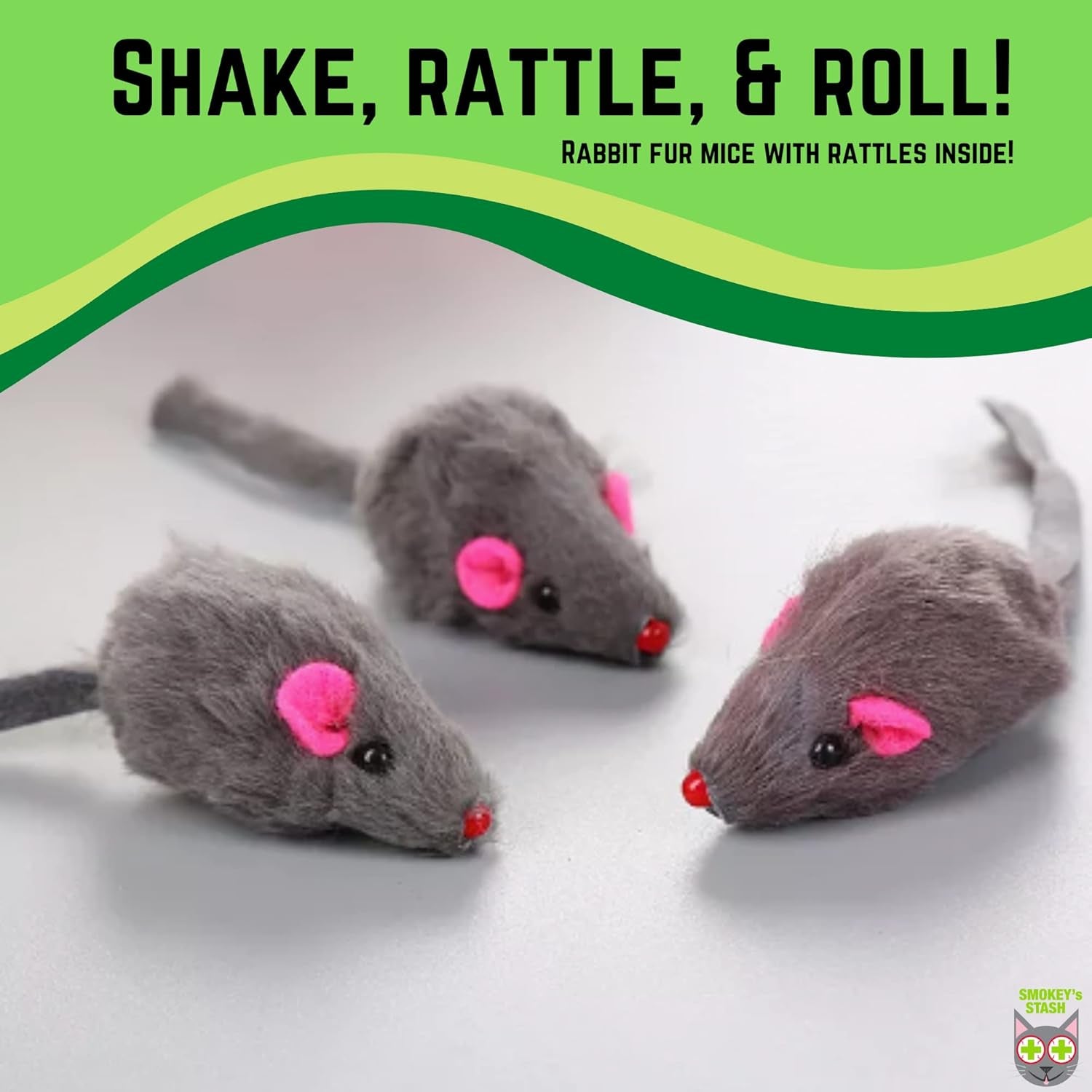 smokeys-stash-rabbit-fur-mouse-cat-toy-12-per-pack-white-and-gray-fuzzy-toys-for-cats-with-rattle-realistic-fake-mice-12