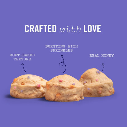 Three Dog Bakery Ultimate Celebration Cake Bites for Dogs - 12 Oz Bag | Soft Baked Dog Treats - Birthday Vanilla Flavor with Sprinkles4