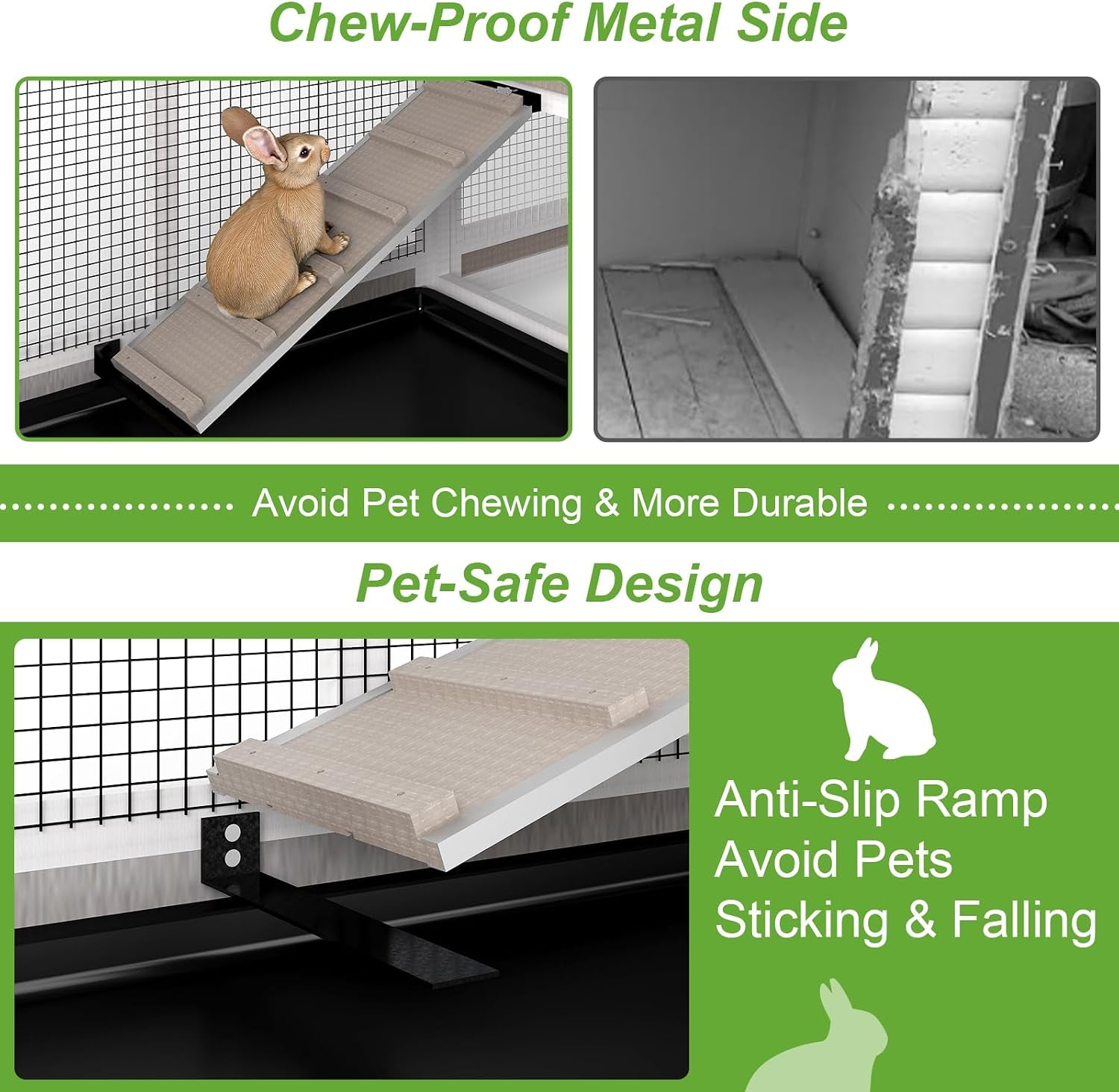 2-story-rabbit-hutch-outdoor-indoor-wooden-bunny-cage-with-6-lockable-wheels-3-removable-no-leakage-pull-out-trays-chew-proof-ramp-waterproof-roof-ideal-for-rabbit-guinea-pig
