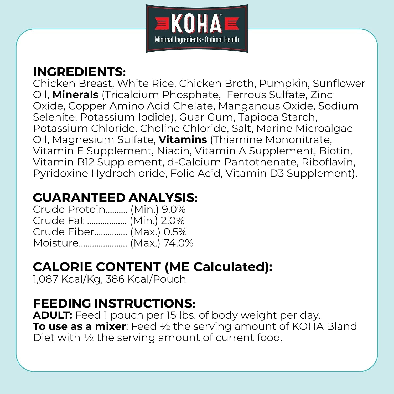 koha-limited-ingredient-bland-diet-for-dogs-chicken-and-white-rice-sensitive-stomach-wet-dog-food-sold-in-over-5-000-vet-clinics-pet-stores-gentle-easy-to-digest-bland-diet-dog-food-pack-of-6