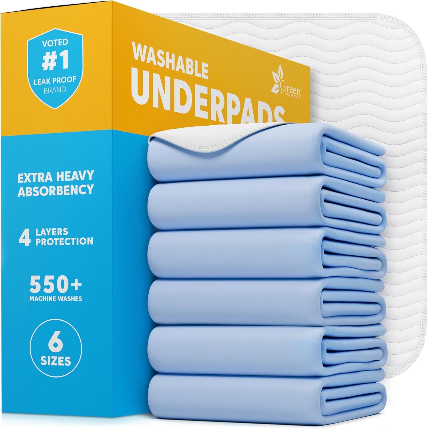 green-lifestyle-washable-pee-pads-for-dogs-waterproof-reusable-puppy-pads-with-anti-slip-backing-pet-training-pad-for-puppy-playpen-crate-whelping-box-potty-training-pack-of-6-30x34