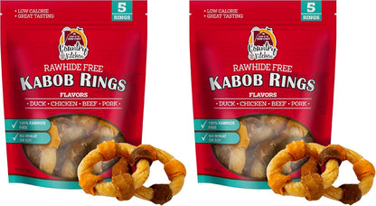 Country Kitchen Rawhide Free Beef Rings Dog Chews, Made with Real Beef, Highly Digestible, Gluten Free, 7 Count16