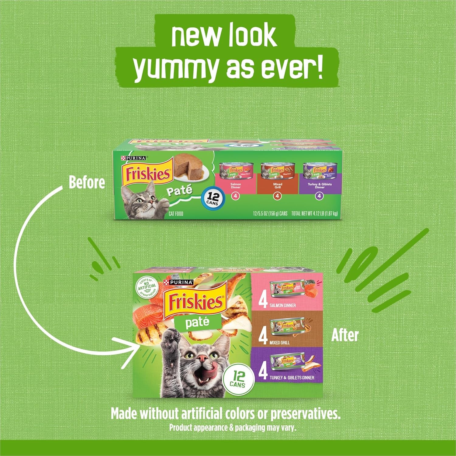 purina-friskies-wet-cat-food-pate-variety-pack-salmon-dinner-turkey-and-giblets-dinner-and-mixed-grill-2-packs-of-12-5-5-oz-cans