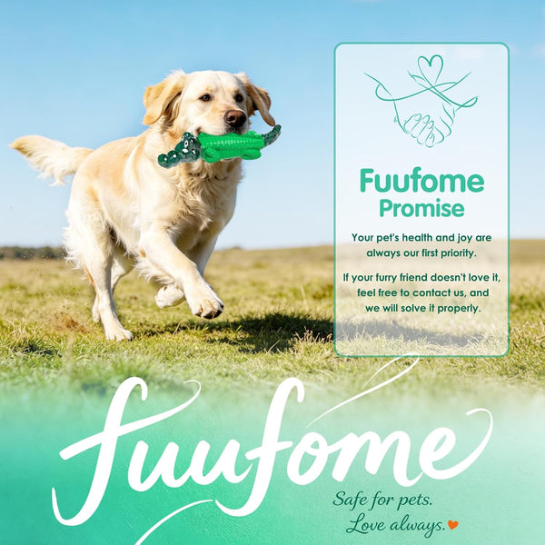 Fuufome Alligator Dog Toys for Aggressive Chewers,Medium Large Breed Dogs | Dental Cleaning, Tough Nylon Rubber Hybrid Structure,Anxiety Relief,Long Daily Indoor Outdoor Chewing Dog Gift9