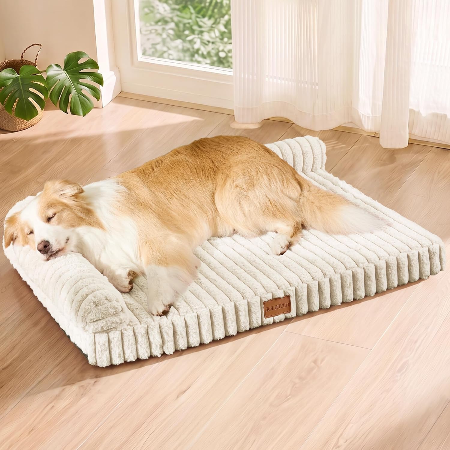 orthopedic-calming-large-dog-bed-pet-sofa-bed-36x24-grey-2-sided-pet-couch-large-sized-dog-soft-egg-crate-foam-dog-mat-waterproof-removable-washable-cover-nonskid-bottom-cat-bed