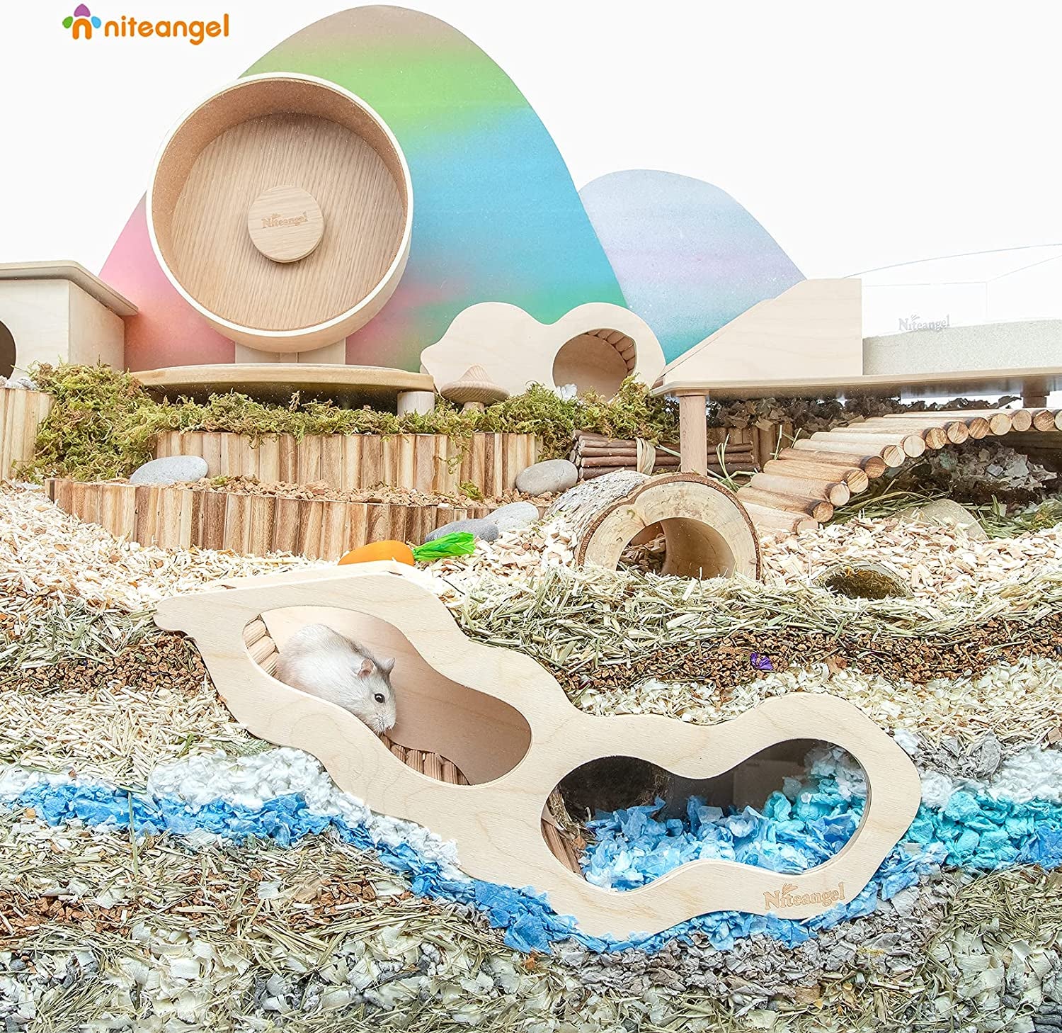 niteangel-hamster-house-w-climbing-ladder-for-hamsters-gerbils-mice-or-similar-sized-pets-secret-peep-tunnel-hamster-hut