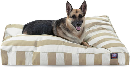 Majestic Pet Stripes Rectangle Medium Dog Bed Washable – Non Slip Comfy Pet Bed – Dog Crate Bed with Removable Washable Cover – Dog Kennel Bed for Sleeping, Polyester Fiber, Medium, Black25