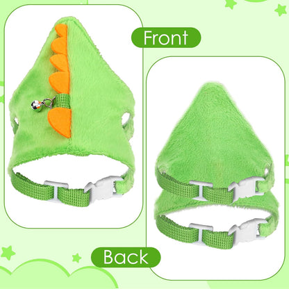 Ferret Harness and Leash Set Small Animals Vest Harness with Safe Bell Dinosaur Shaped Leash Set for Baby Rabbit Guinea Pig Teacup Chihuahua Mouse and Other Small Pet5