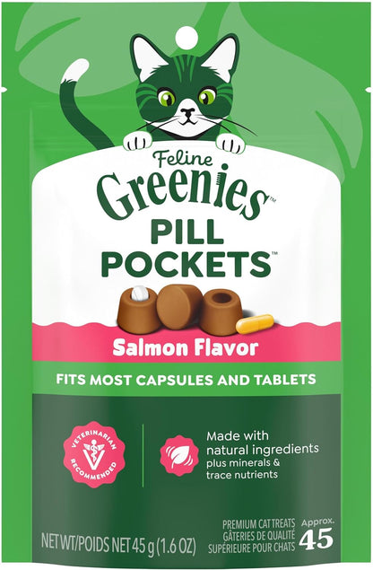 Greenies Feline Pill Pockets Soft Cat Treats, Chicken Flavor, 85 Count | #1 Vet-Recommended, Moldable Pocket Hides Pills, No Artificial Flavors or Preservatives, Real Ingredients14