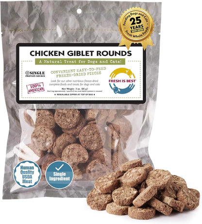Fresh Is Best Freeze Dried Dog Treats - Raw Freeze Dried Chicken Breast for Dogs & Cats - Healthy Dog Training Treats in Resealable Zipper Bag - High-Protein Single Ingredient - Made in the USA11