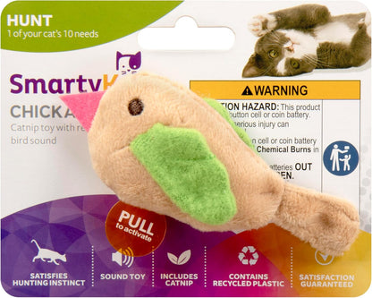 Smartykat Chickadee Chirp Electronic Sound Cat Toy, Contains Catnip, Battery Powered - Light Brown, One Size8