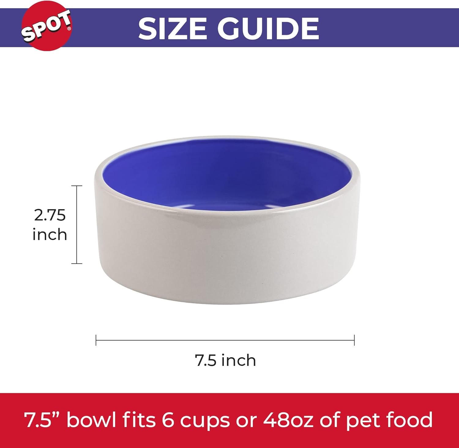 spot-ceramic-stoneware-pet-bowl-for-medium-and-large-dogs-classic-heavy-duty-non-slip-ceramic-bowl-for-food-and-water-7-5in-diameter