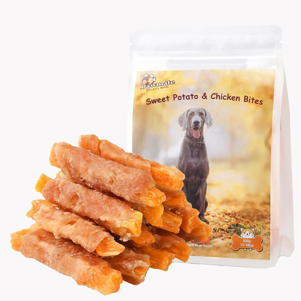 Pawmate Duck Double Purple Sweet Potato Wraps Dog Treats, Healthy Low Fat Dog Jerky High Protein for Training Treats Snacks, Chewy for Small Medium Large Dogs 12-15 Counts10