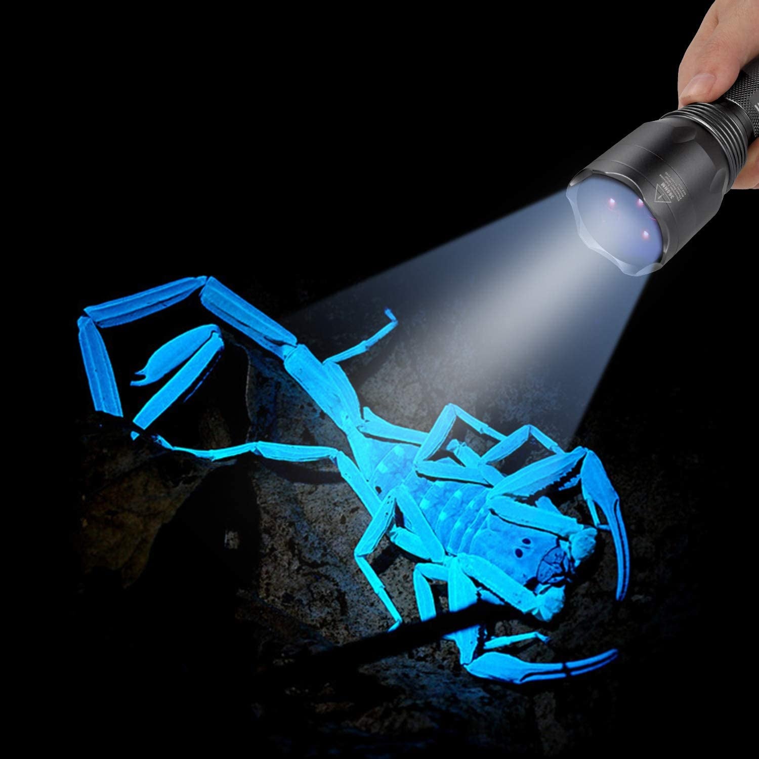 s3-365nm-uv-flashlight-with-3-leds-powerful-blacklight-pet-urine-detection-resin-curing-rocks-scorpion