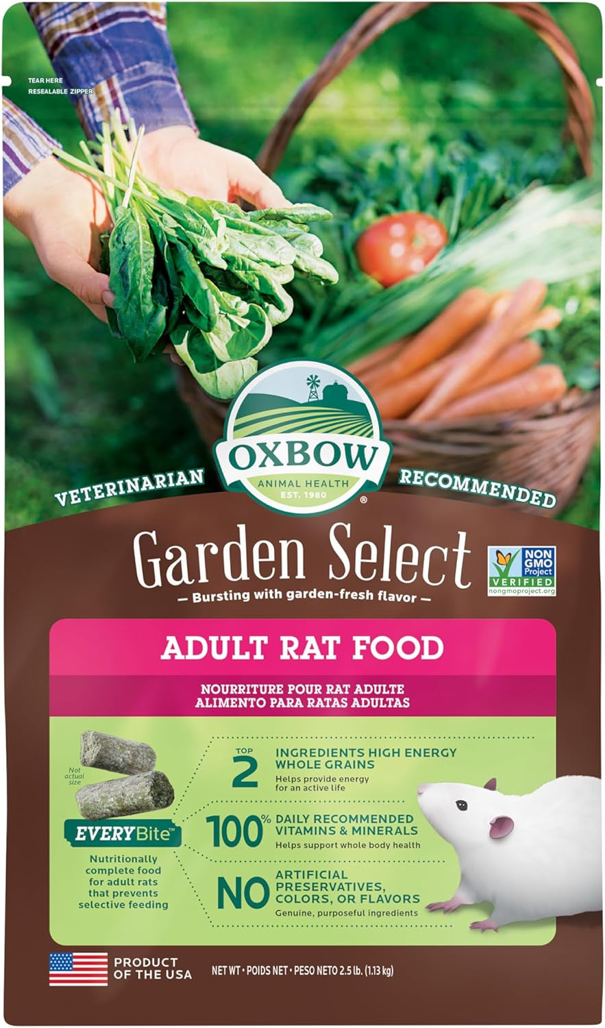 oxbow-garden-select-adult-rat-food-rat-food-pellets-non-gmo-2-5-lb-uniform-rat-food-pellets-prevent-selective-feeding-vitamins-and-minerals-non-gmo-complete-daily-diet-made-in-usa
