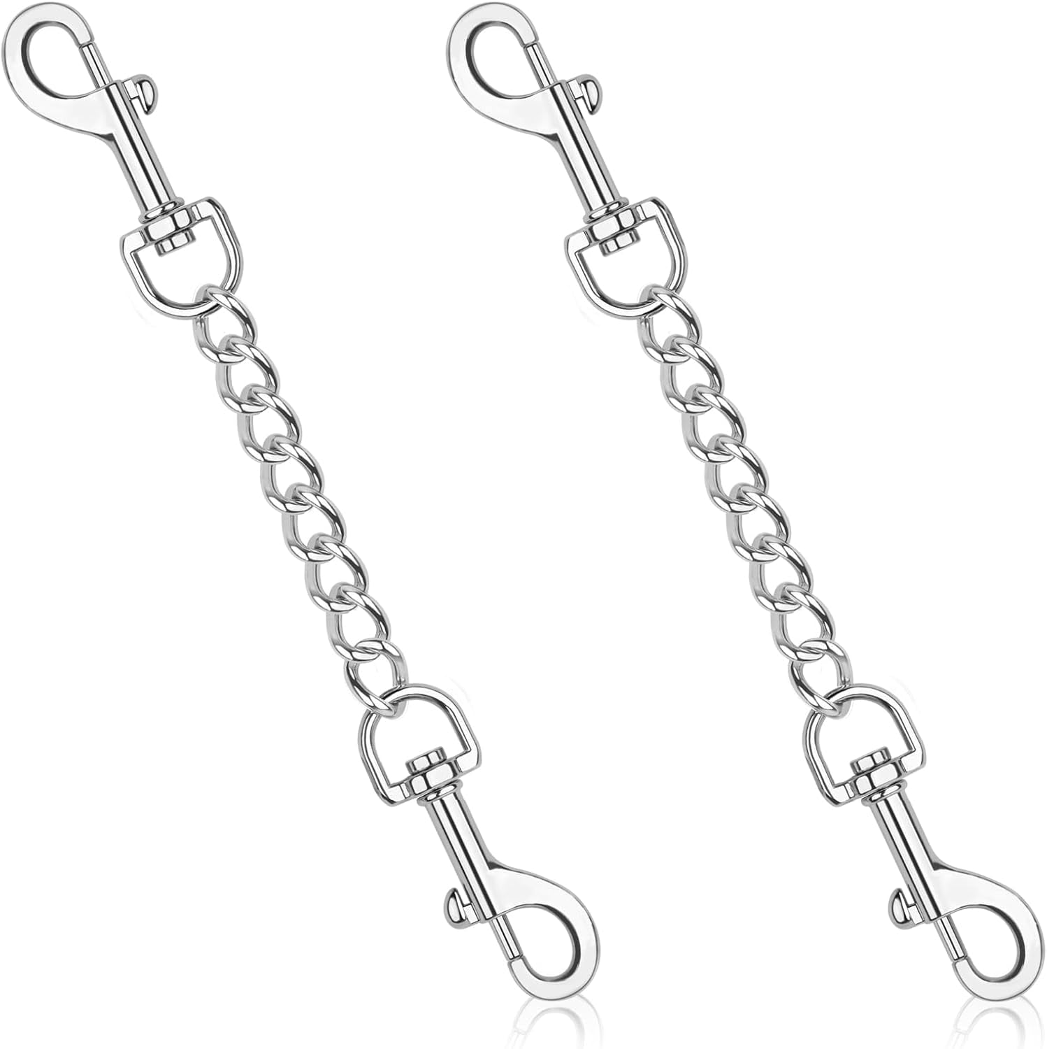 yuepet-dog-safety-collar-clips-2-pack-adjustable-prong-backup-clips-reflective-double-ended-backup-clasp-leash-connector-for-dog-harness-to-collar-safety-clipgrey-black-prong-collar-backup-double-ended-clips-harness-to-collar-connector-reflective-strap-7-8-2-in-adjustable-length-2-pack