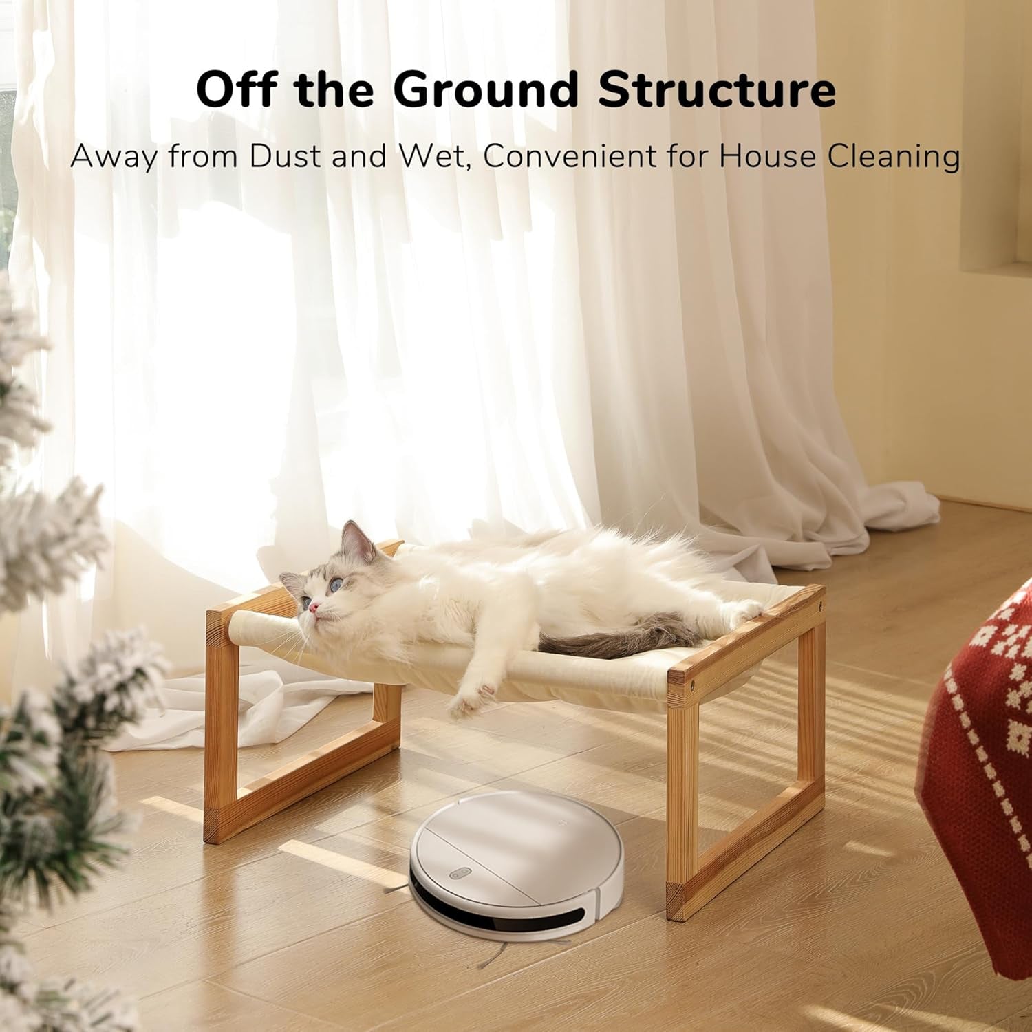 fukumaru-large-cat-hammock-raised-dog-bed-for-indoor-and-outdoor-washable-21-wooden-pet-beds-cozy-velvet-cat-couch-elevated-pet-sofa-for-puppy-bunny-and-small-animal