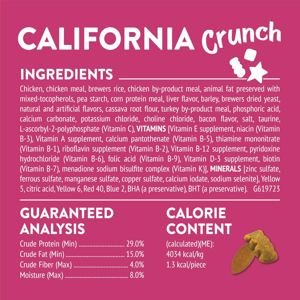 Purina Friskies Party Mix California Crunch with Chicken and Flavors of Turkey and Bacon Cat Treats - 30 Oz Canister6