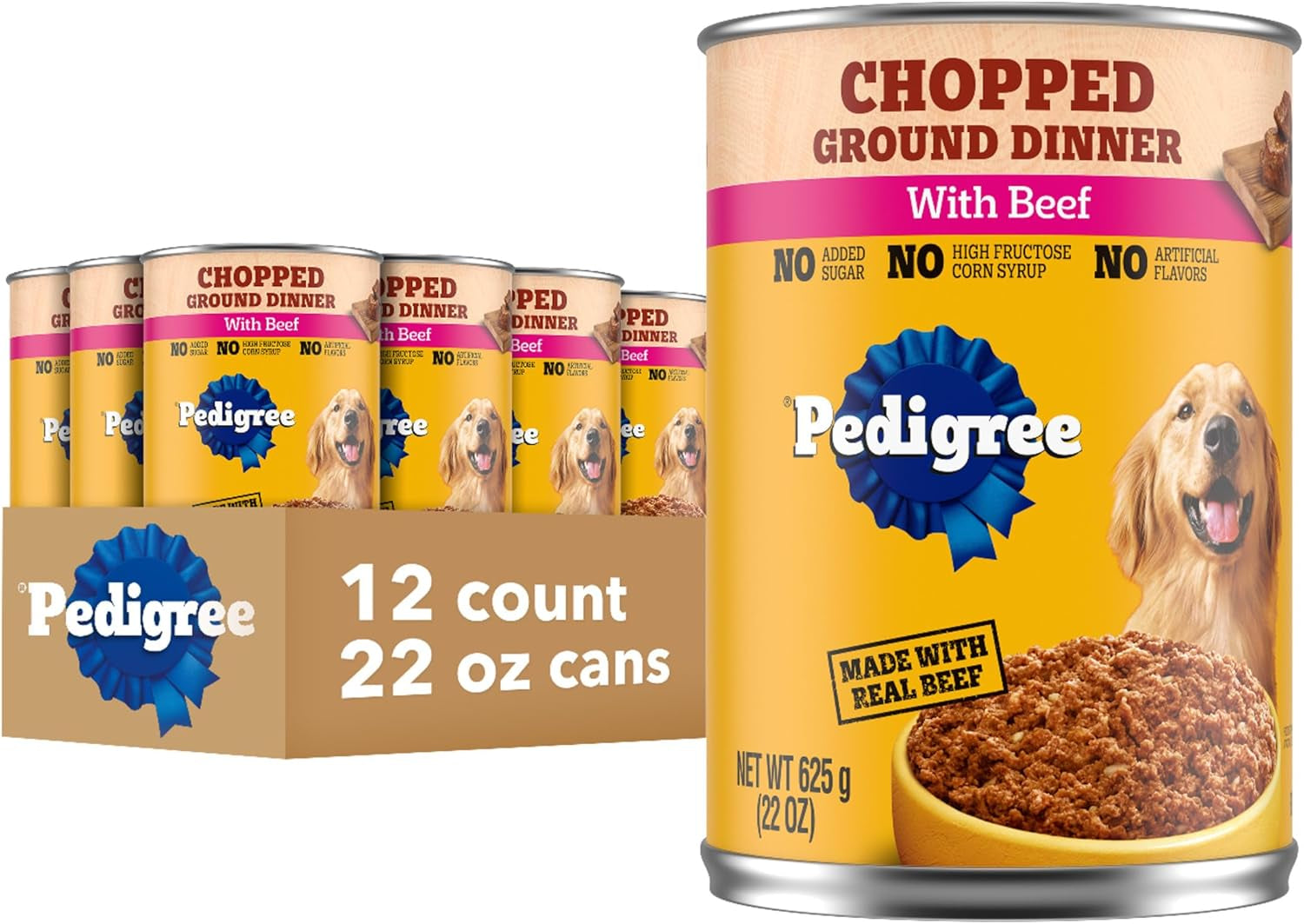 pedigree-chopped-ground-dinner-wet-dog-food-chicken-13-2-oz-12-count-100-complete-balanced-slow-cooked-with-real-chicken-supports-lean-muscles-serve-as-topper-or-complete-meal