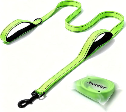 Heavy Duty Dog Leash - 2 Handles by Padded Traffic Handle for Extra Control, 6Foot Long - Perfect for Medium to Large Dogs (6 Ft, Black)9