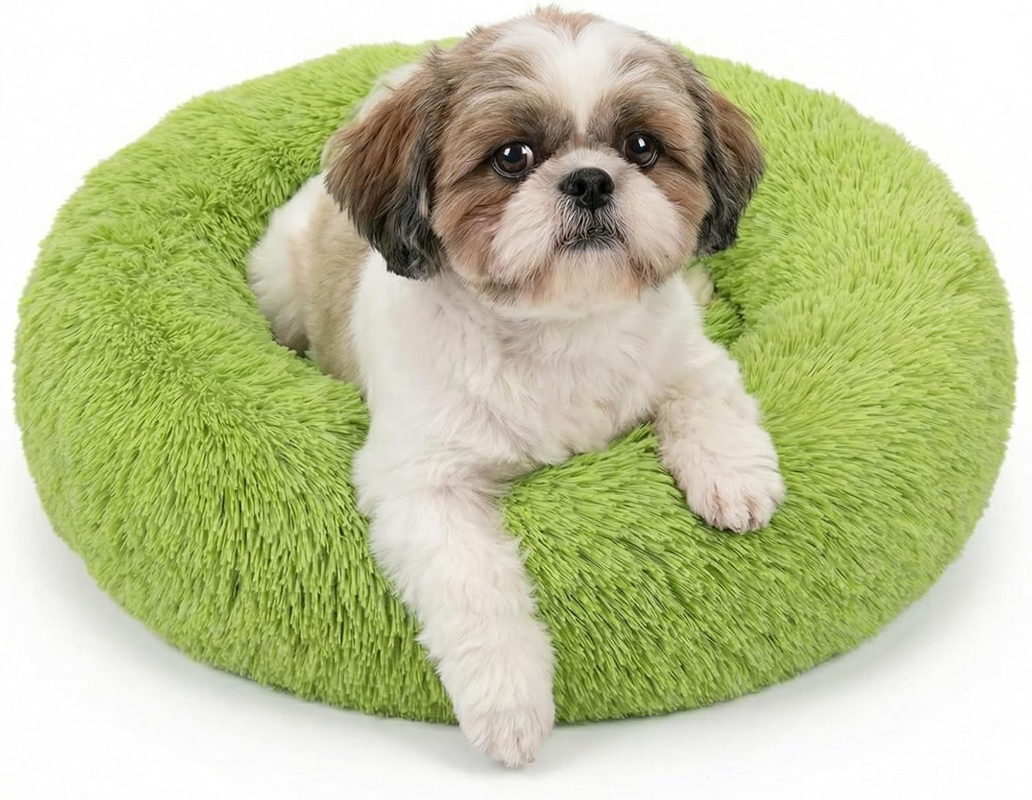 small-calming-dogs-bed-for-small-dogs-anti-anxiety-machine-washable-fluffy-luxury-anti-slip-waterproof-mute-base-warming-cozy-soft-pet-puppy-round-bed