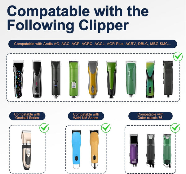 3 Pack 10 Clipper Blade Compatible with Andis, Wahl and Oster Dog Clippers | Detachable Pet Grooming Replacement Blade for Dog Grooming Clippers, Replacement Blades, Compatible Accessory4
