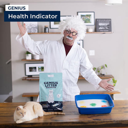 Genius Litter Health Monitoring Cat Litter, Featured on Shark Tank, Lightweight Crystal Silica Gel, Non Clumping, Dust Free, Low Tracking, Odor Control for Indoor Cats and Kittens, 6 Lb Bag5
