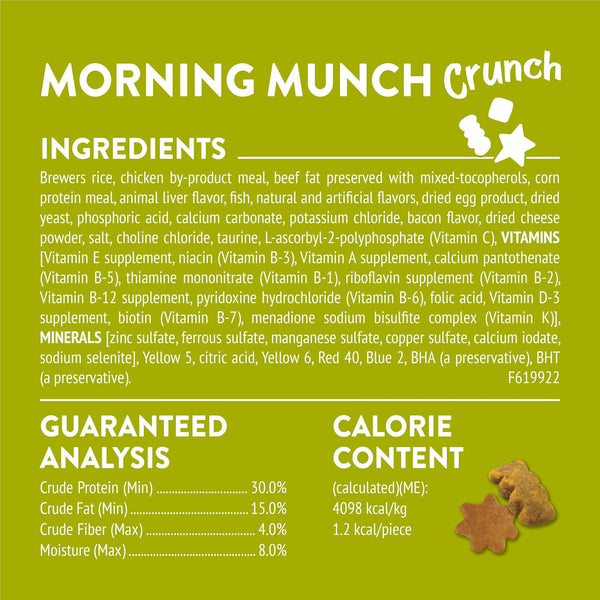 Purina Friskies Party Mix Morning Munch Crunch Cat Treats - (Pack of 10) 2.1 Oz. Pouches6