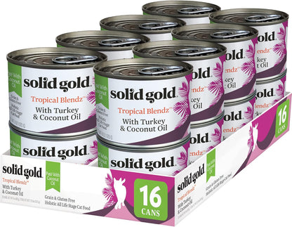 Solid Gold Wet Cat Food Pate for Indoor Cats - Healthy Canned Cat Food Pate W/Real Chicken, Omega Fatty Acids, Vitamins & Minerals - Grain Free & Gluten Free Can Meals for Cats & Kittens - 24Ct/3Oz39