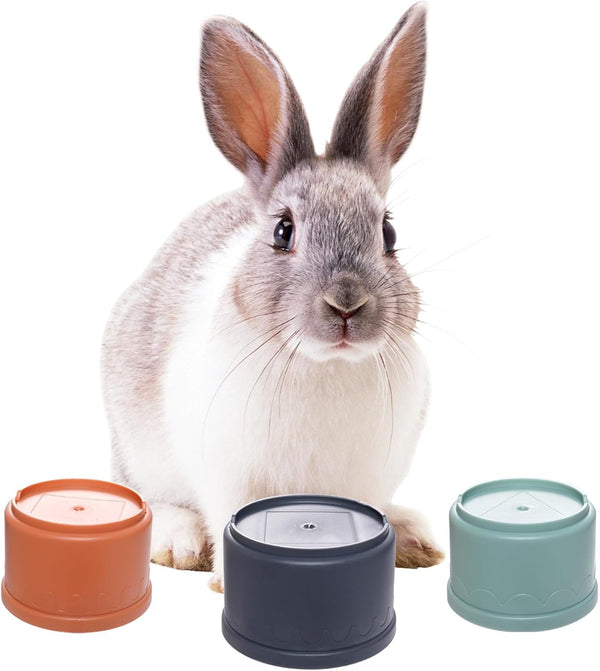 8 Pcs Stacking Cups for Rabbits, Multi-Colored Bunny Toys of Different Sizes, Nesting Cups Toys for Small Animals Hiding Food and Playing4