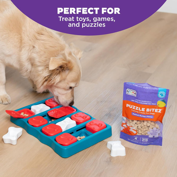 Outward Hound by Nina Ottosson Puzzle Bitez USA Made Dog Treats, Peanut Butter Flavor, Bite-Sized Training Reward and Interactive Puzzle Toy Treats, 7.5Oz2