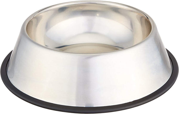 Amazon Basics Stainless Steel Non-Skid Dog Water and Food Bowls, Dishwasher Safe, Rust Resistant, 38Oz Capacity, 10 X 2.8 Inches, 2-Pack7