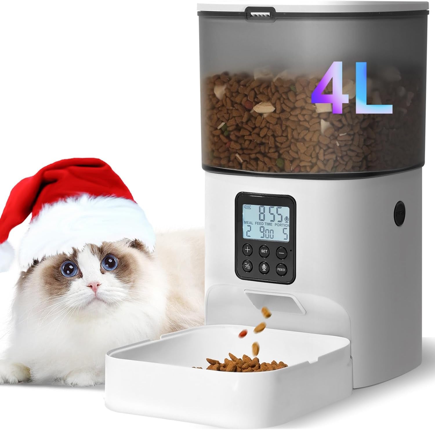 automatic-cat-feeder-4l-cat-food-dispenser-with-10s-voice-recorder-pet-feeder-up-to-8-meals-per-day-timed-dog-feeder-with-dry-food-sealed-ring