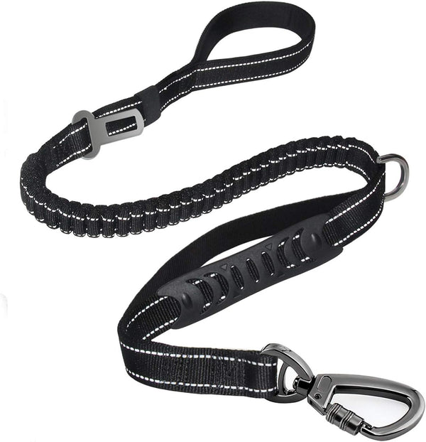 Heavy Duty Dog Leash and LED Light Set, LED Light with Nylon Stickers, Universal Glowing Accessories Easy to Attach Collar Leash and Harness, Safety LED Light up Band for Dogs at Night Walking12