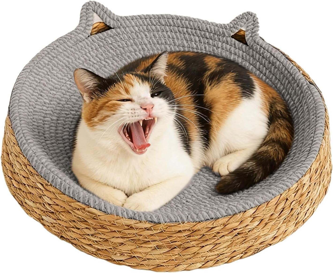 circle-cat-scratcher-breathable-woven-resting-nest-kitten-ear-design-cotton-rope-round-cat-bed-for-play-exercise-enrichment-activity-nail-trimming-paws-care-furniture-safety