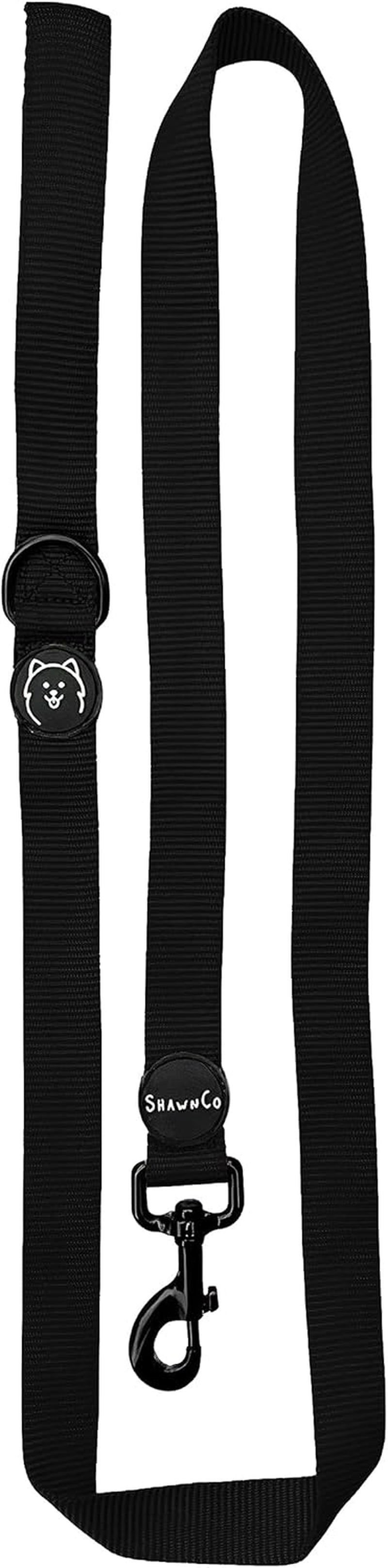shawnco-dream-walk-dog-leash-premium-nylon-pet-leash-with-soft-neoprene-handle-for-small-medium-and-large-dogs-icy-lilac-m-l-6ft-w-2-handles