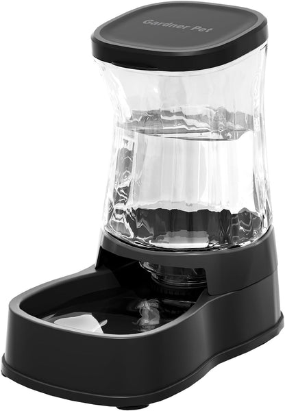 Gardner Pet Automatic Dog Water Dispenser Gravity Stainless Steel Water Waterer Feeder, 100% Bpa-Free Large Capacity Water Feeding Bowls for Medium & Large-Sized Dogs Cats Other Pets -(1 Gallon)12