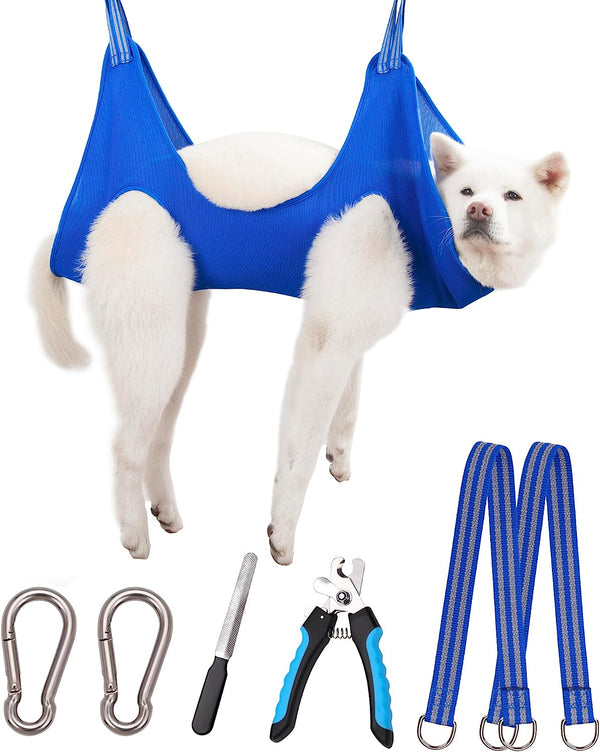 Kkiimatt 10 in 1 Pet Grooming Hammock Harness with Nail Clippers/Trimmer, Nail File, Dog Hammock/Grooming Sling for Nail Trimming/Clipping17