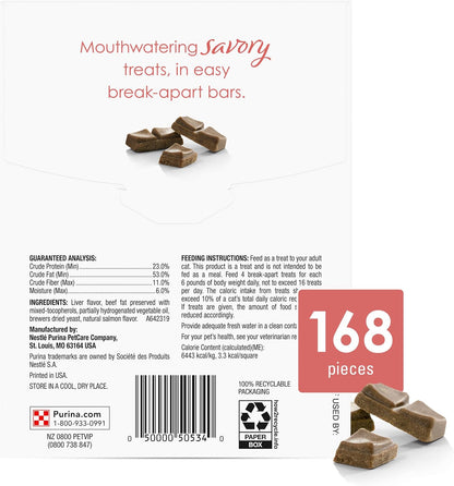Fancy Feast Purina Limited Ingredient Cat Treats, Savory Cravings Salmon Flavor - 3 Oz. Box (Pack of 2)6