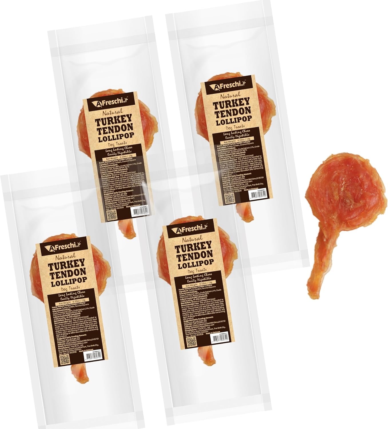 a-freschi-srl-turkey-tendons-for-dogs-usa-sourced-human-grade-rawhide-free-long-lasting-puppy-chews-all-natural-hypoallergenic-dog-treats-for-small-breeds-strips-3oz-pack