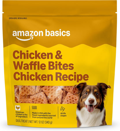 Amazon Basics Dog Treats Chicken and Waffle Bites 24Oz (Previously Wag)9