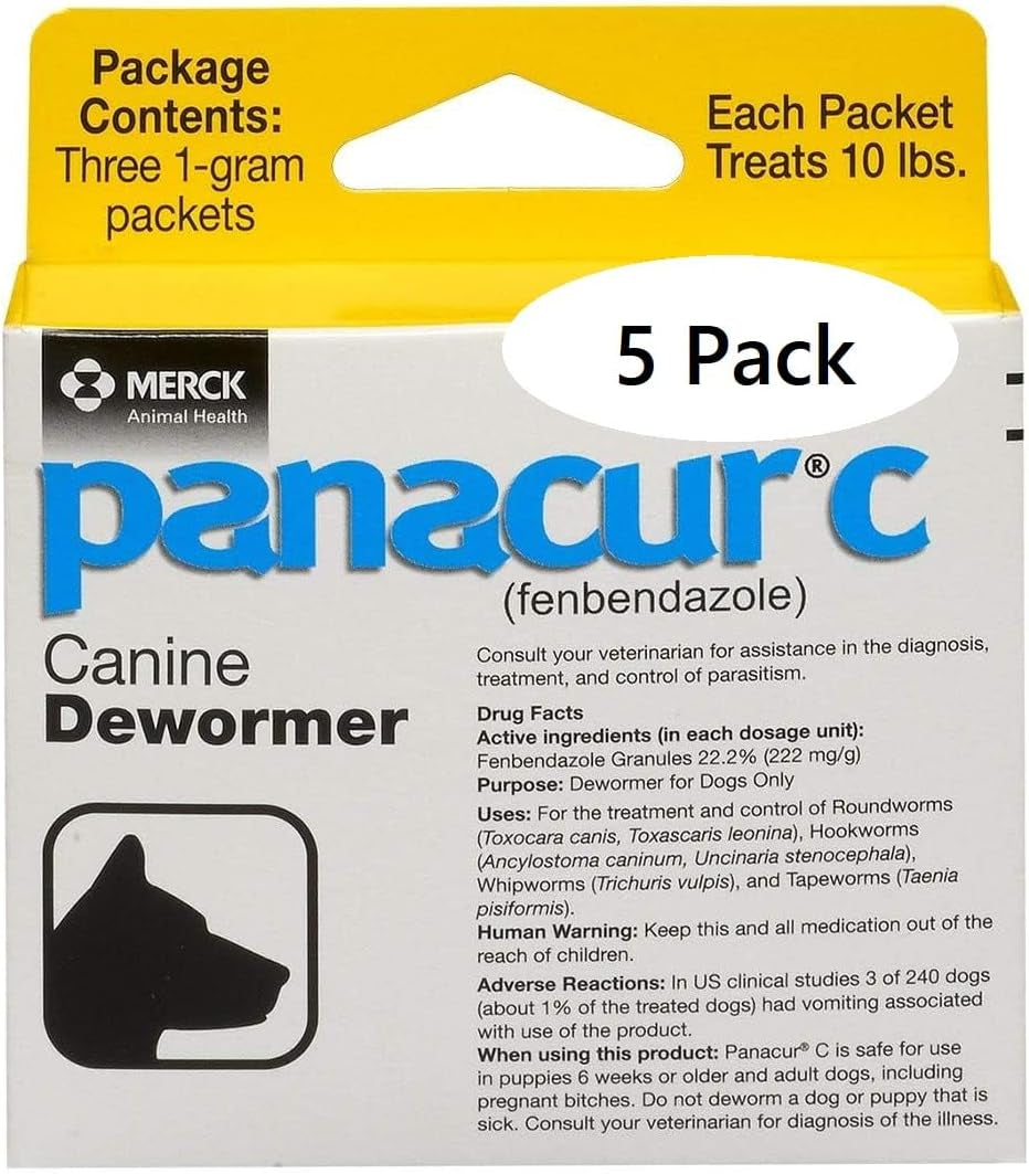 panacur-c-canine-dewormer-dogs-1-3-packets-gram-each-packet-treats-10-lbs-fivе-расk-yellow